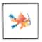 Stupell Industries Goldfish Pet Blue Snorkel Gear Funny Swimming Fish Framed Wall Art